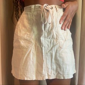 cream little airy fabric vintage y2k skirt!